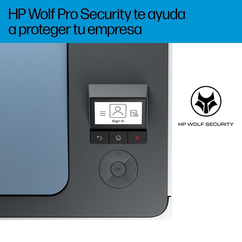 HP Color LaserJet Pro 3202dn, Impresora Láser Monofunción A4, impresión a doble cara automática, 25 ppm, USB 2.0, Procesador 1,2 GHz, Ethernet, Memoria 256MB, Compatible con HP Smart, Blanca y Azul