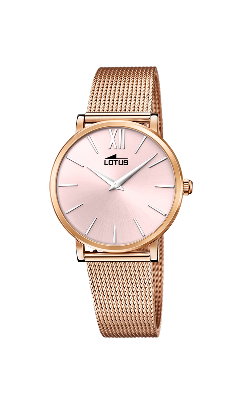 LOTUS Reloj Mujer 18733/1 Minimalist Caja de Acero Inoxidable 316l Rosa Correa de Acero Inoxidable 316l Rosa