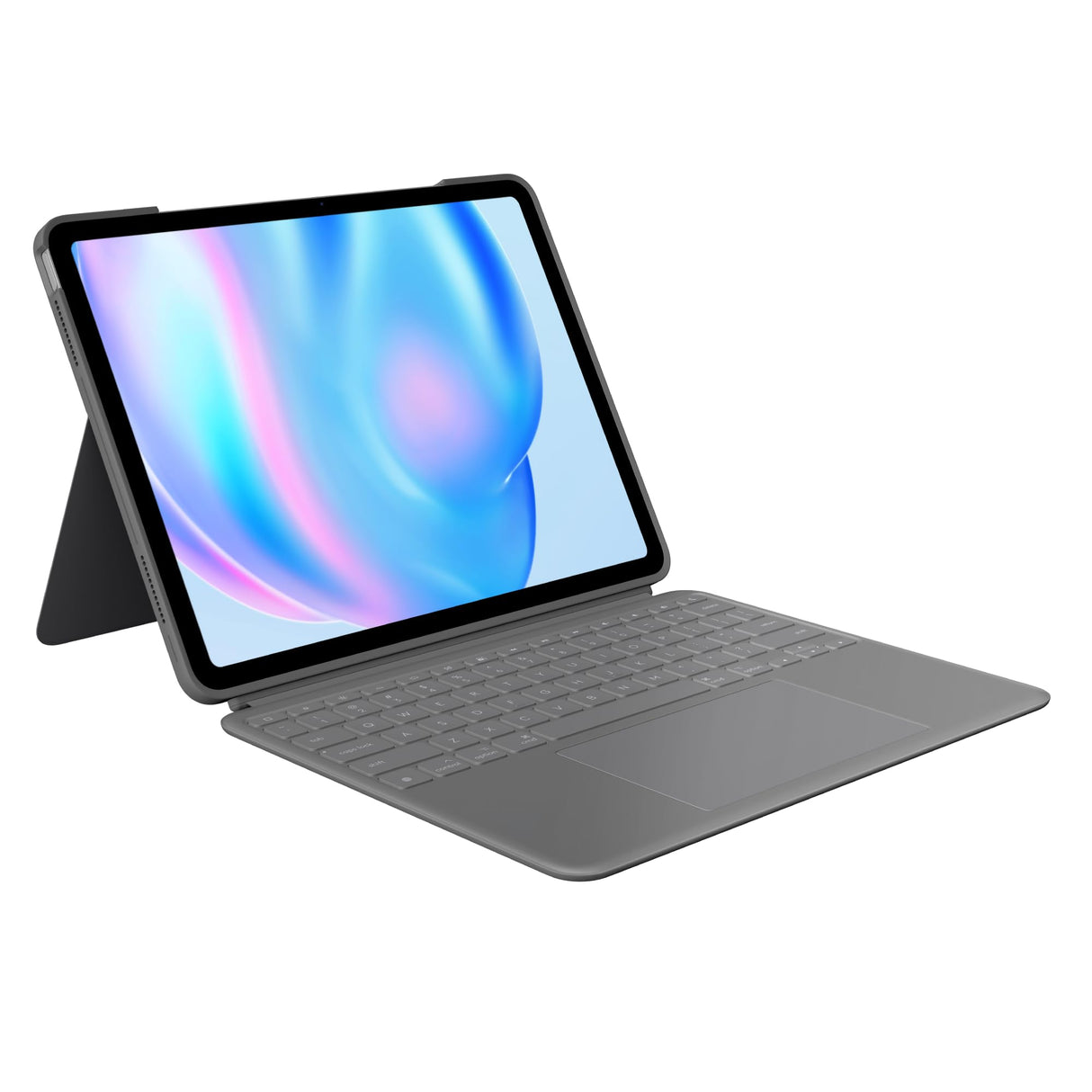 Logitech Combo Touch iPad Air 13 Pulgadas (M2)(2024) Funda con Teclado - Teclado retroiluminado Desmontable con Soporte, Escritura cómoda, Modo Multiuso - Gris, QWERTY Layout