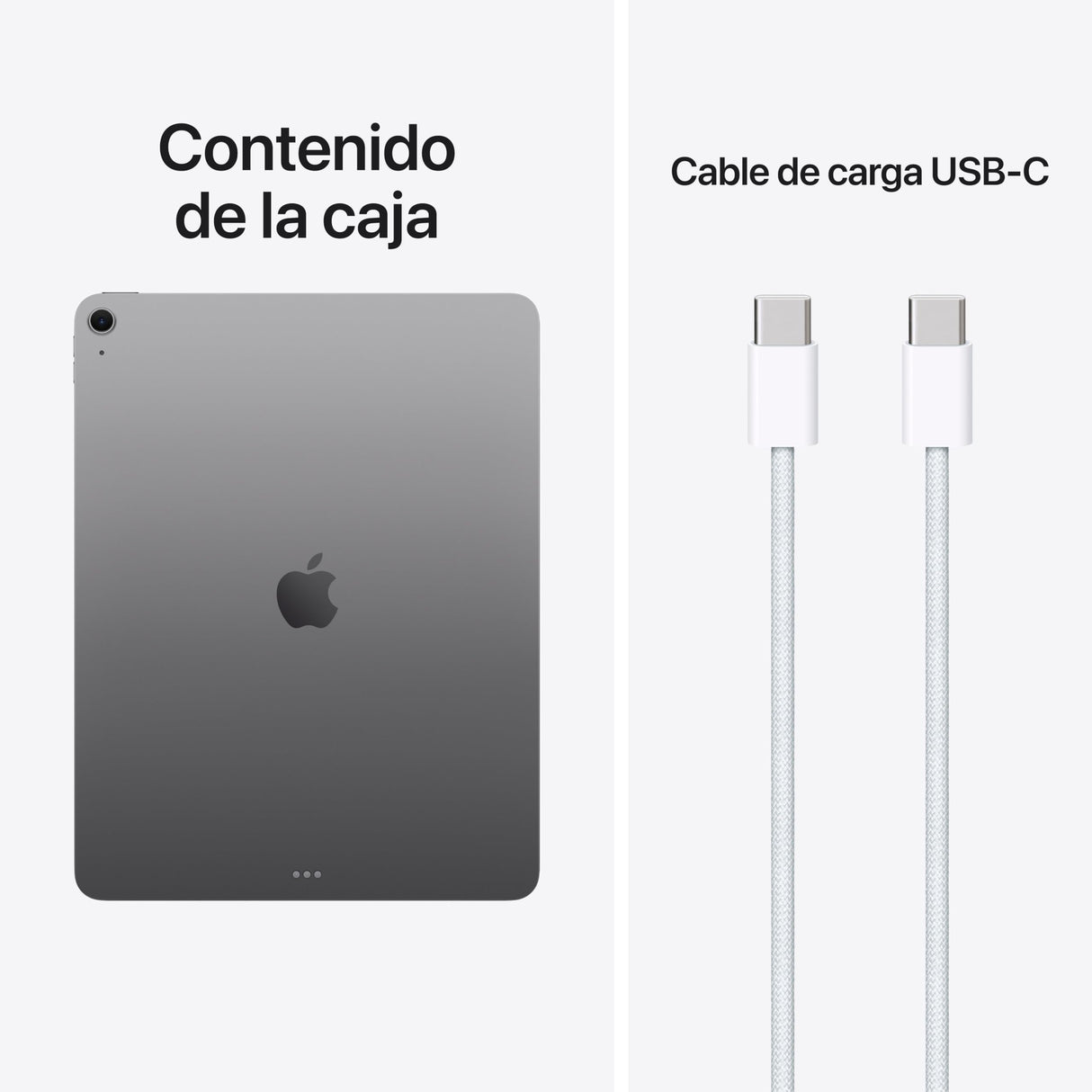 Apple iPad Air de 13 Pulgadas (M4): Pantalla Liquid Retina, 128 GB, cámaras Frontal/Trasera de 12 Mpx, Wi‑Fi 7 con el Chip N1 de Apple, Touch ID — Gris Espacial