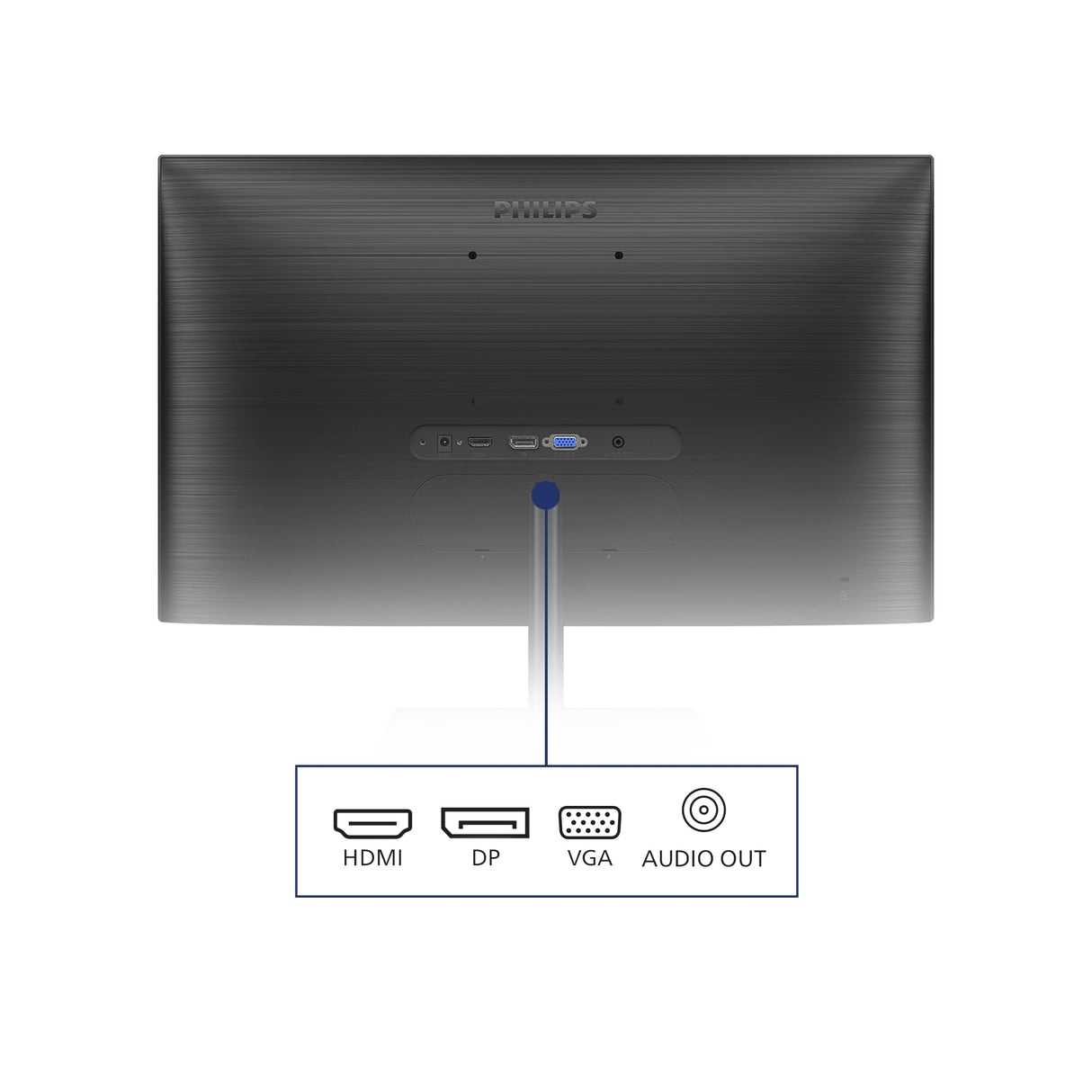Philips Monitors 245E1S/00-24",QHD, 75Hz, IPS, FreeSync (2560x1440 250cd/m, HDMI 1x1.4, Displayport)