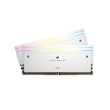 CORSAIR Dominator Titanium RGB DDR5 RAM 64GB (2x32GB) DDR5 hasta 6400MHz CL32 Intel XMP 3.0 Memoria de Ordenador de Sobremesa – Blanco (CMP64GX5M2B6400C32W)