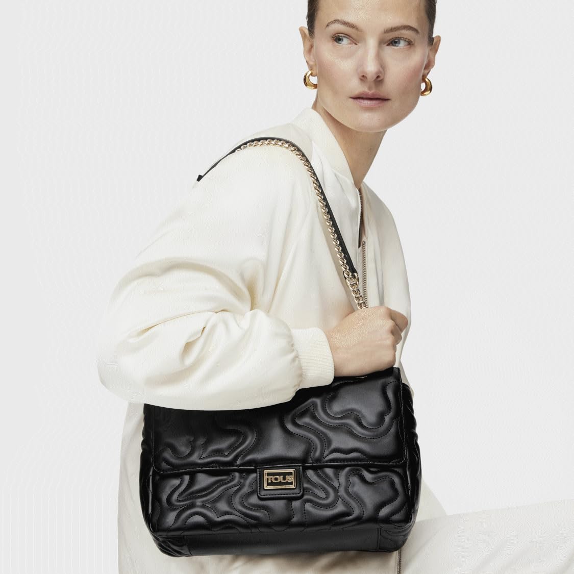 TOUS, BANDOLERA SOLAPA M. K DREAM para Mujer, NEGRO, MEDIANO