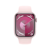 Apple Watch Series 9 [GPS + Cellular] Smartwatch con Caja de Aluminio en Rosa de 45 mm y Correa Deportiva Rosa Claro - Talla M/L. Monitor de entreno, App Oxígeno en Sangre, Resistencia al Agua