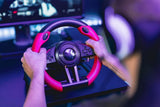 Speedlink TRAILBLAZER Racing Wheel - Volante para gaming para PS3/PS4, Xbox Series X/S/One y PC, levas de cambio y palanca de cambios, pedales ajustables, negro-rojo