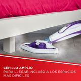 Polti Vaporetto SV440 Doble, Escoba a Vapor 2 en 1 con Limpiador Portátil, Potencia Máxima 1500 W, 11 Accesorios Incluidos, Calentamiento en 15 Segundos, Depósito Extraíble, Blanco y Morado