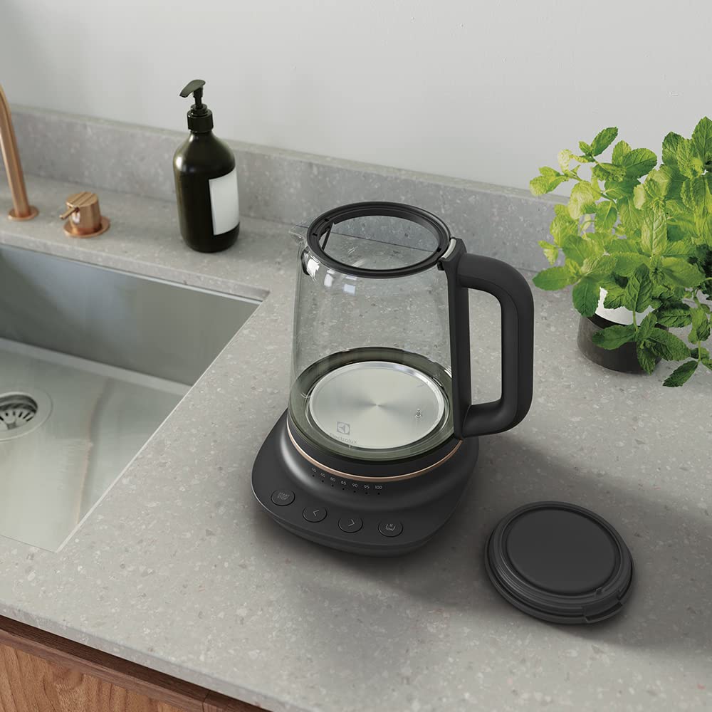 Electrolux 910 003 588 E7GK1-8BP Tetera, 1.7 camas, Negro, Cobre