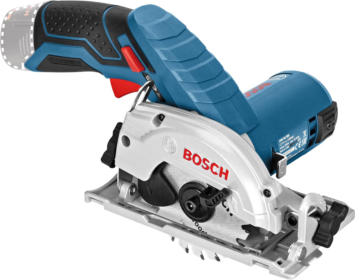 Bosch Professional 12V System GKS 12V-26 - Sierra circular a batería (Ø disco 85 mm, 2 baterías x 3.0 Ah, en L-BOXX)