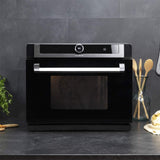 Cecotec Horno de Vapor Multifunción de 40L Bake&Steam 4000 Combi Gyro. 2400W, Horno 3 en 1: Función Vapor, Convección y Freidora de Aceite, 7 Funciones, Autolimpieza, Incluye Rustidor