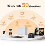 Tenda Nova MW6 Mesh Router Sistema WiFi de Red en Malla (Dual Band hasta 500 metros, Mu-MIMO, 2 Puertos Gigabit, Plug and Play, Funciona con Alexa, sustituye tu Repetidor de Red Tradicional) Pack 3