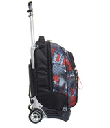 Seven Mochila con Ruedas TROLLEY NEW TECH WORLD, Negro - Mochila 3 en 1, Mochila Escolar con Carro - Bolso Escolar Niños, Niñas, Adolescentes - Bolsillo Frontal con Cremallera