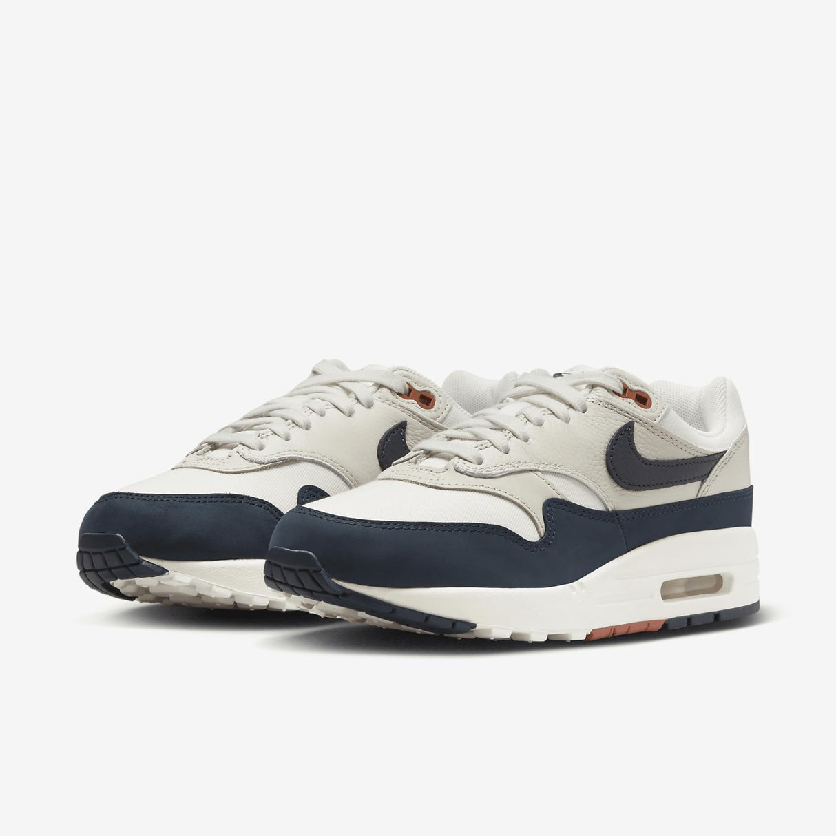 NIKE Air MAX 1 LX, Sneaker Mujer, Blanco Rojo, 38.5 EU