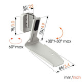 Vogel's SWM 4131 Soporte de Pared para Sonos ERA 300, Máx. 5 kg, Inclinable -30º/+30º, Girar hasta 60º, Blanco