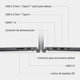 DELL 15 Ordenador Portátil DC15250 15.6" FHD (1920 x 1080) 120 Hz, Procesador Intel Core i5-1334U, Gráficos Intel UHD, 16GB RAM, 512GB SSD, Windows 11 Home, Teclado QWERTY Español - Negro Carbón