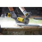 STANLEY FATMAX SFMCG400M2K-QW - Mini amoladora 18V, 125mm, Velocidad 8500 rpm, 1 maletín, 2 baterías 4Ah y 1 cargador 2Ah Gama FATMAX V20