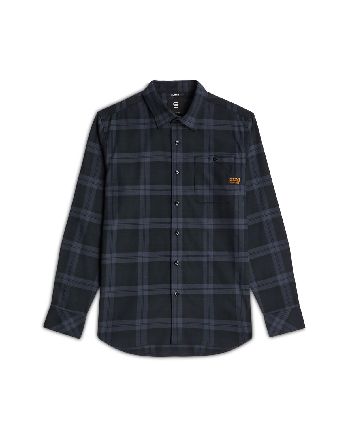 G-STAR Bristum 2.0 Slim Shirt Camiseta, India Ink Toby Check D23553-d748-h520, M Hombres