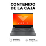 HP Victus 16-r1006ns - Ordenador portátil Gaming de 16.1" (Intel Core i7-14700HX, 32GB RAM, 1TB SSD, NVIDIA GeForce RTX 4070, 144Hz, Sin Sistema Operativo) Silver - Teclado QWERTY Español