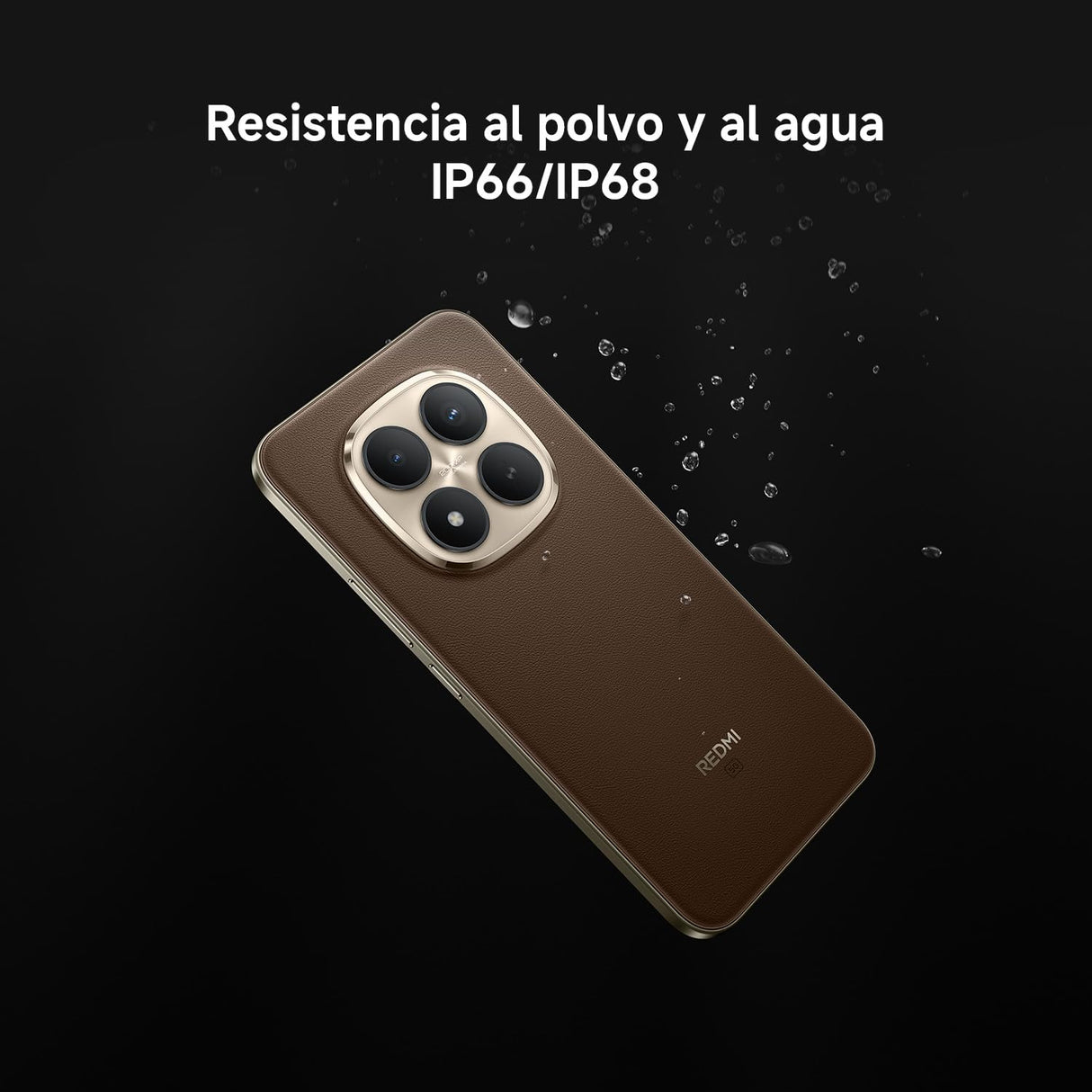 XIAOMI REDMI Note 15 Pro+ 5G - Smartphone de 8+256GB, Pantalla AMOLED 6,83" 1.5K AMOLED, Snapdragon 7s Gen 4, cámara de 200 MP, Hypercharge 100W, Cargador no Incluido, café Moca (Versión ES)