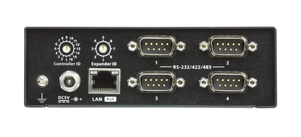 ATEN VK224 60661R - Caja de ampliación Serie RS232 de 4 Puertos para Unidad de Control de Agua VK2100, Color Negro
