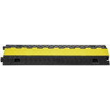VEVOR Rampa protectora de cables, paquete de 5, 2 canales, capacidad de 22,000 lbs/eje, cubierta de alambre de TPU resistente, rampa protectora de manguera, rampa de entrada, retardador de velocidad d