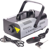 Ibiza - LSM900W - Máquina de humo de 900W con control remoto - Negro y gris
