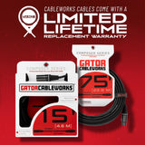 Gator Cableworks CBW-CPSRXLR-CBLE-75 Composer Series XLR de 75 pies