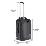 Neewer – Mochila Convertible en Maleta de Ruedas para cámaras SLR/DSLR y Accesorios (NW3300), Negro