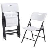 Lifetime 92114 - Pack 4 sillas plegables plástico ultrarresistentes / Sillas para eventos, catering, oficina, exterior e interior / Sillas plegables Lifetime ligeras y versátiles