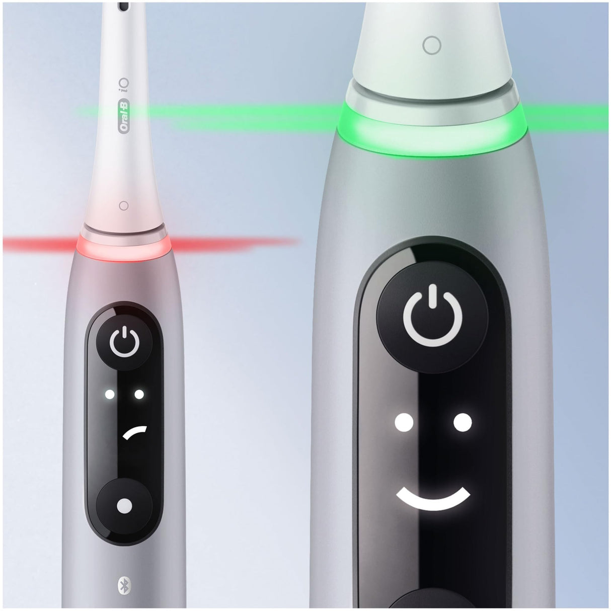 Oral-B iO Series 6 - Cepillo de dientes eléctrico, 2 cabezales de cepillo, 5 modos de cepillado para el cuidado dental, regalo de San Valentín para él o ella, pantalla y estuche de viaje, diseñado por