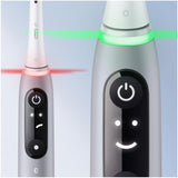 Oral-B iO Series 6 - Cepillo de dientes eléctrico, 2 cabezales de cepillo, 5 modos de cepillado para el cuidado dental, regalo de San Valentín para él o ella, pantalla y estuche de viaje, diseñado por
