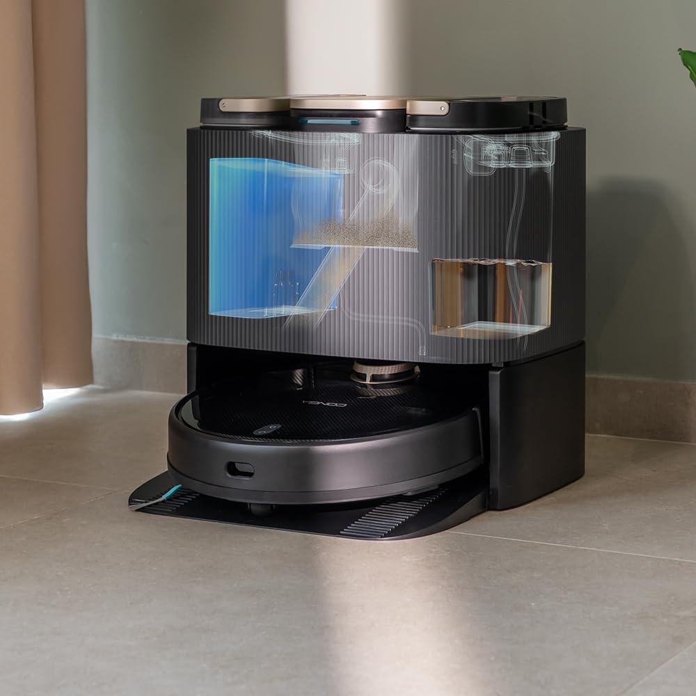 Cecotec Robot Aspirador Autovaciado y Mopas Giratorias Conga 13090 Spin Revolution Home&Wash Essential. 7000Pa, Tecnología Láser, Cepillo de Silicona y Lateral, App, Bluetooth y WiFi 2,4GHz, 5GHz