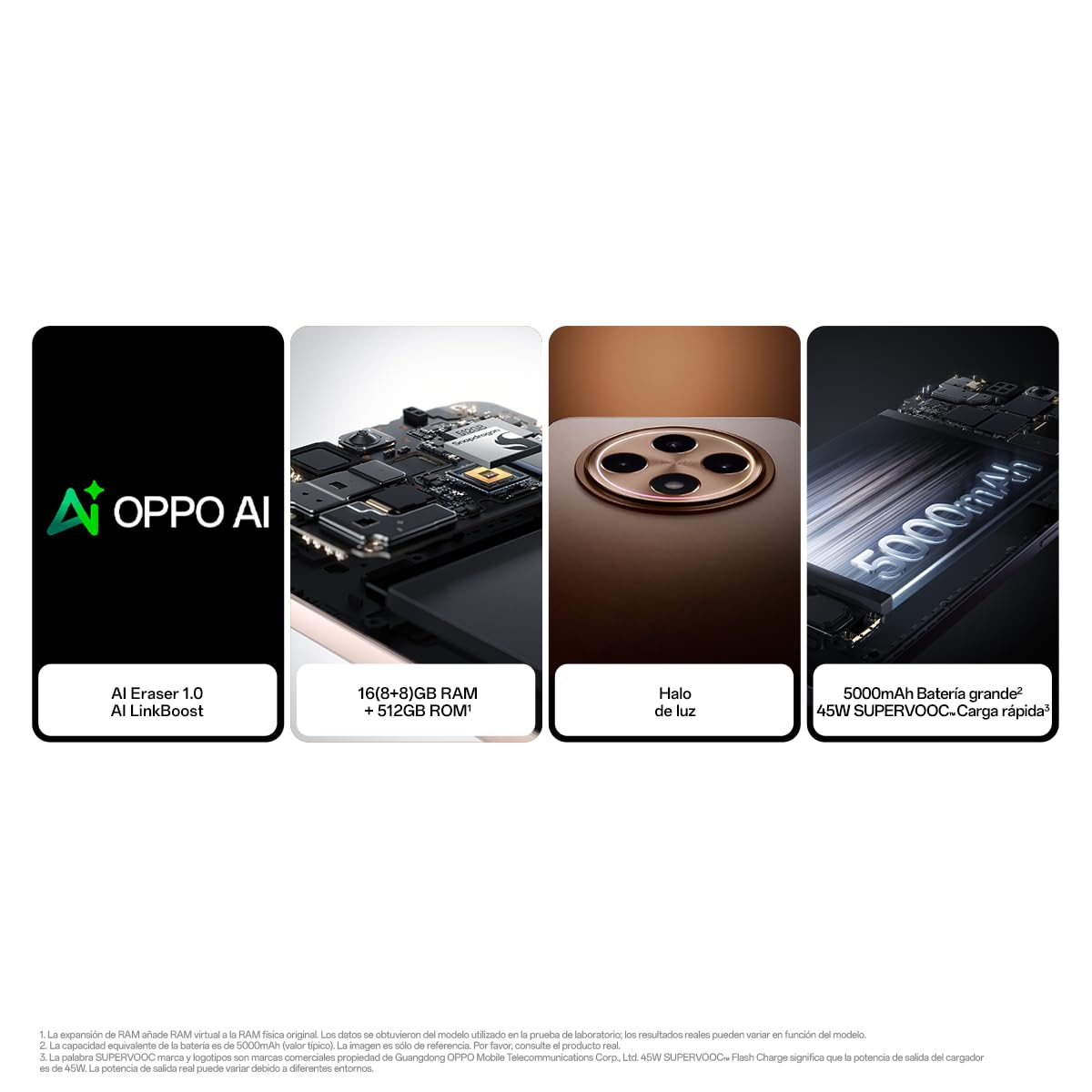 OPPO Reno12FS 4G - Smartphone Libre con IA, 16GB (8GB+8GB) 512GB, Pantalla 2.5D AMOLED 6.7", Cámara 50+8+32 MP, Android, IP64, Batería 5000mAh, Carga Rápida 45W, Cargador Incluido - Matte Grey