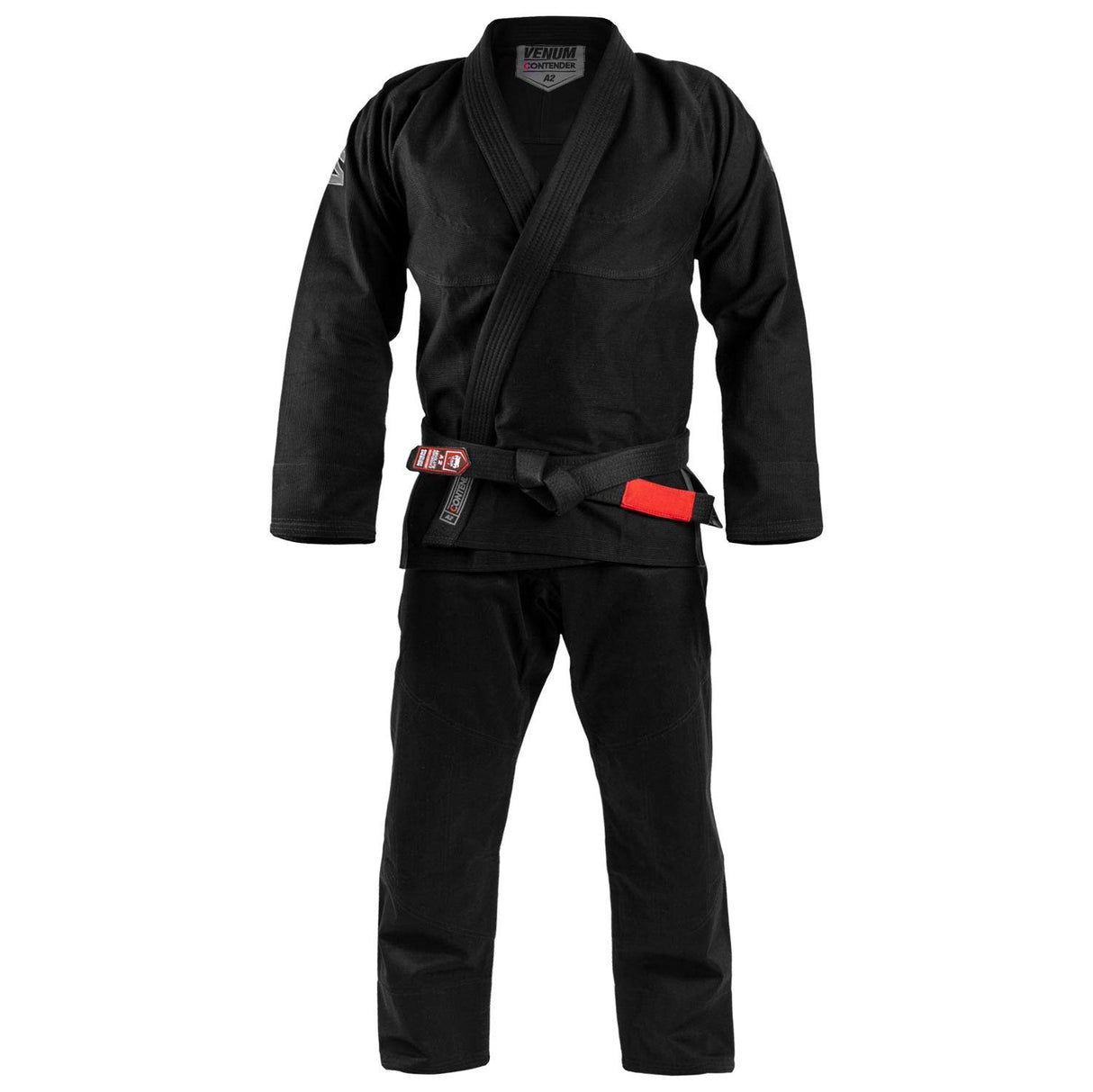 Venum Contender EVO Kimono De Jiu Jitsu Brasileño/BJJ Gi, Unisex Adulto, Negro, A3.5