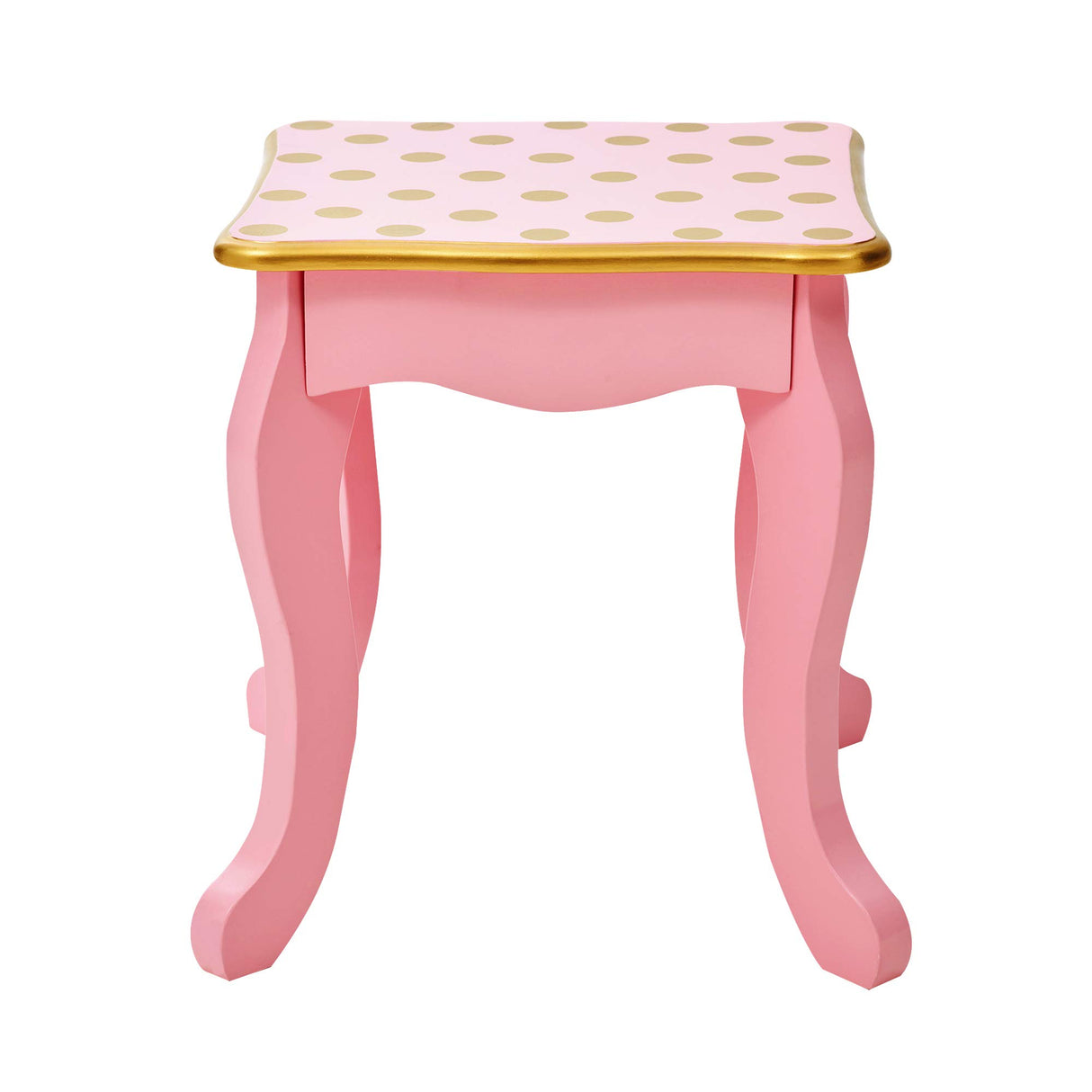 Teamson Kids Mesa de Tocador Rosa de Madera con Espejo y Taburete TD-11670L