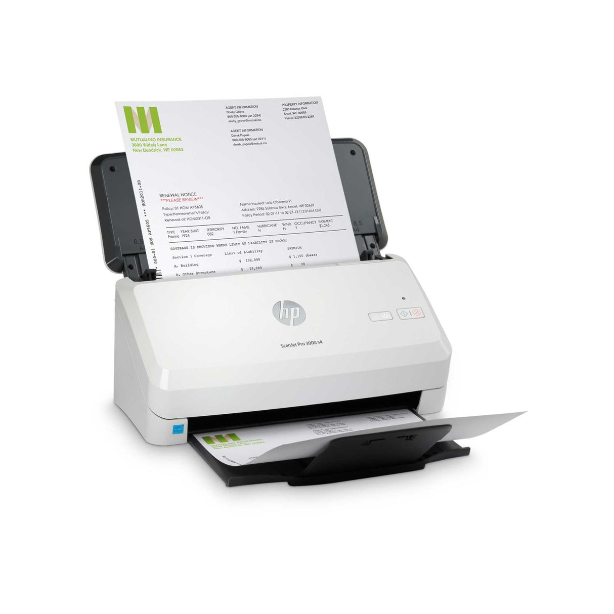 HP ScanJet Pro 3000 s4 - Escáner con alimentador automático de hojas, USB 3.0, 40 ppm, Blanco