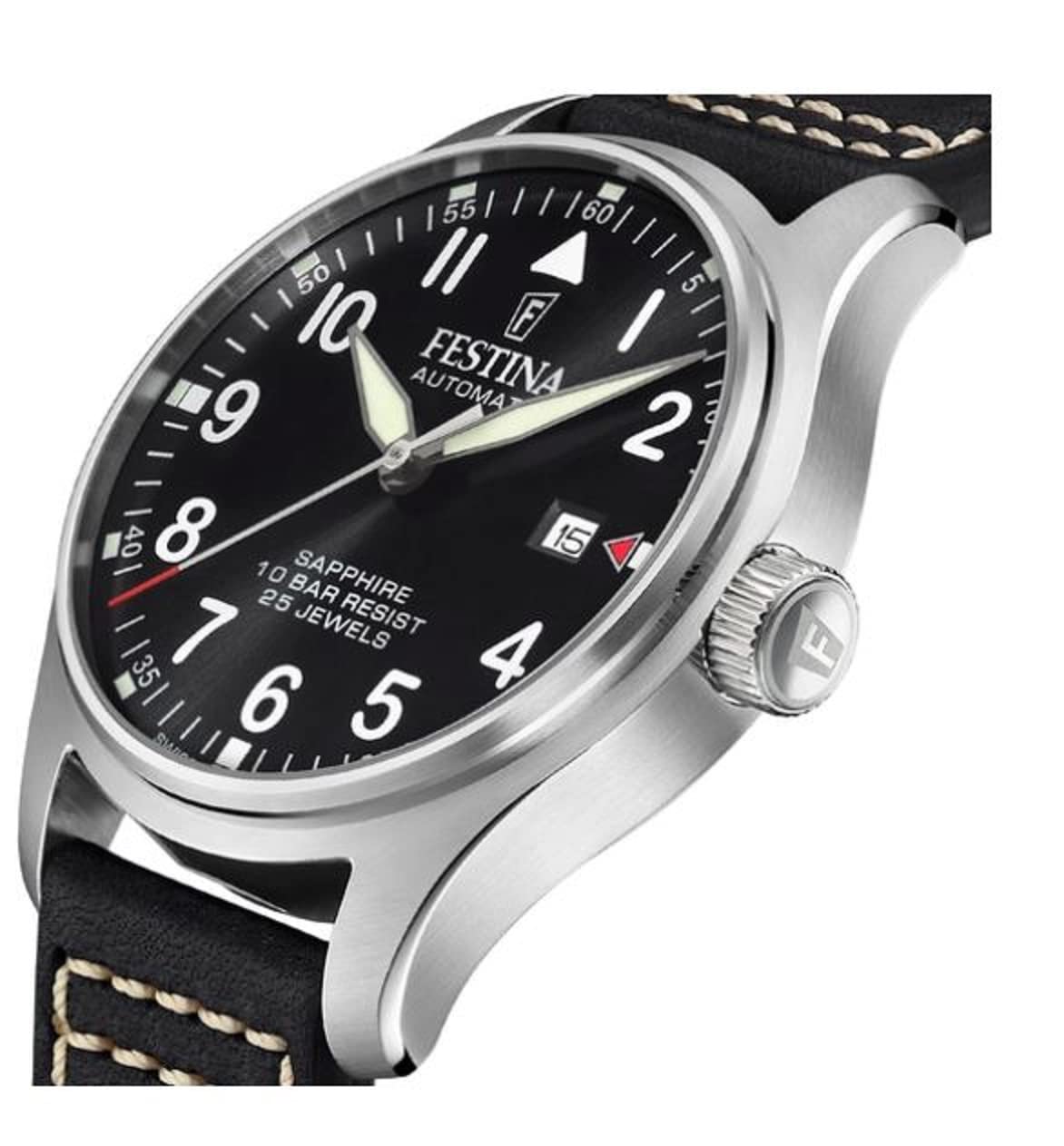 Festina Reloj Analógico para Hombres de Automático con Correa en Cuero F20151/4