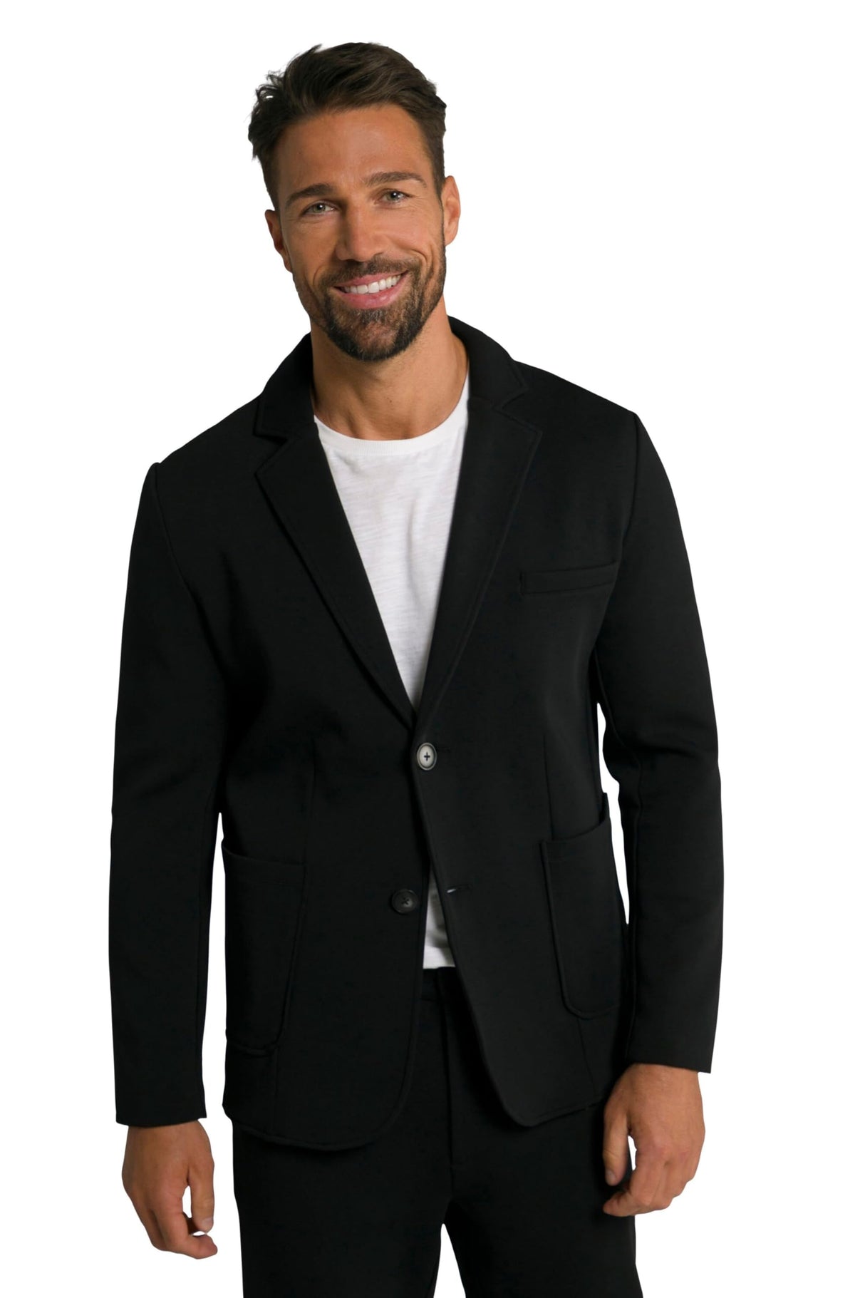JP 1880 Sakko New York - Juego de Construcción, Blazer para Hombre, Negro, 4XL