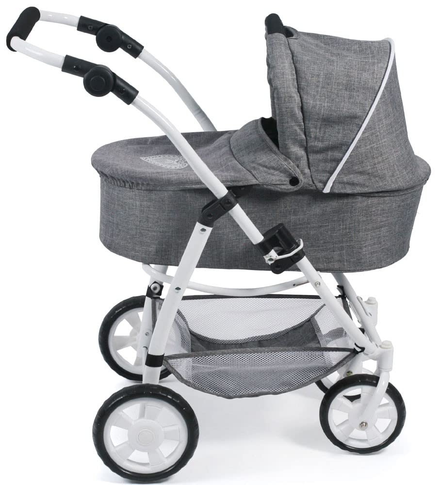 Bayer Chic 2000-Cochecito para muñecas Emotion 3 en 1 All In, Color Vaqueros Gris (637-76)