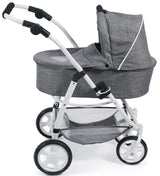 Bayer Chic 2000-Cochecito para muñecas Emotion 3 en 1 All In, Color Vaqueros Gris (637-76)