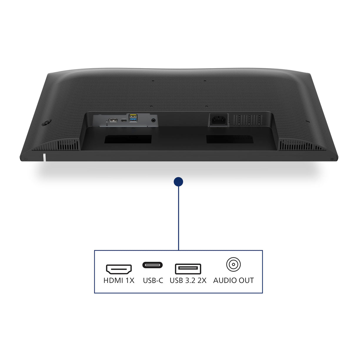 Philips 24E1N1300AM - Monitor FHD de 24 Pulgadas, Altura Regulable, Altavoces (1920x1080, 100 Hz, HDMI, USB-C (65W Power Delivery) Hub USB) Negro
