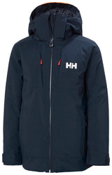 Helly Hansen W Snowplay Jacket, Chaqueta De Pluma Para Acampada Y Marcha Niño Unisex Youth, Azul (Blue), 10 Años