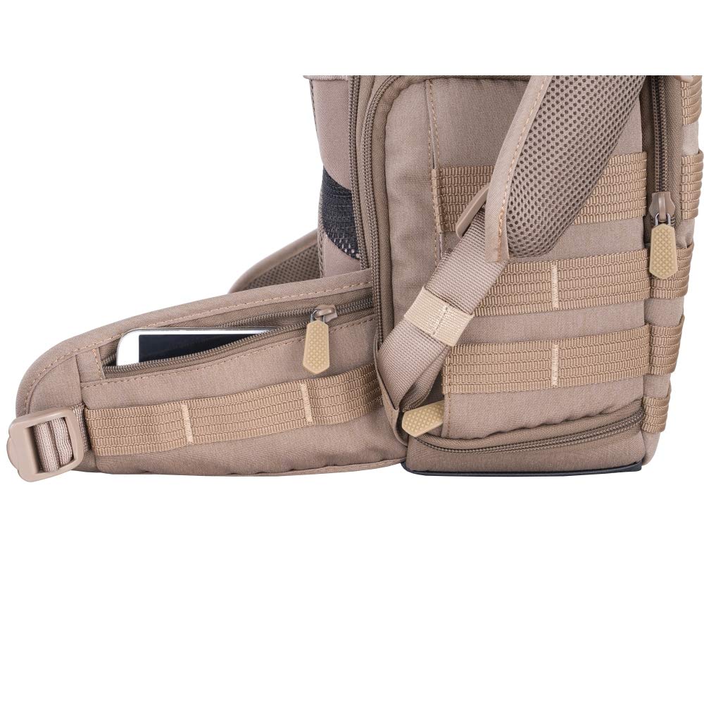 VANGUARD Veo Range T48 Mochila para cámaras Pro DSLR/sin Espejo, Estilo táctico, Color Negro, Beige, Veo Range T48 BG