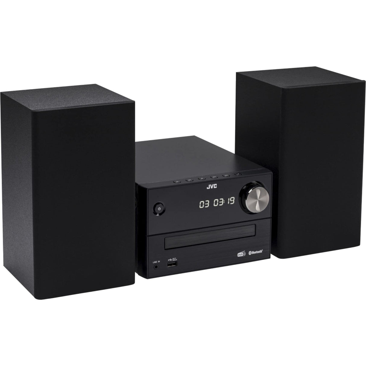 JVC UX-C25DAB - Sistema Micro Hi-Fi con CD, USB, Bluetooth, Dab+, FM, Line-In e IR, Negro
