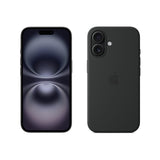 Apple iPhone 16 (128 GB) - Negro + Funda de Silicona con MagSafe - Negro