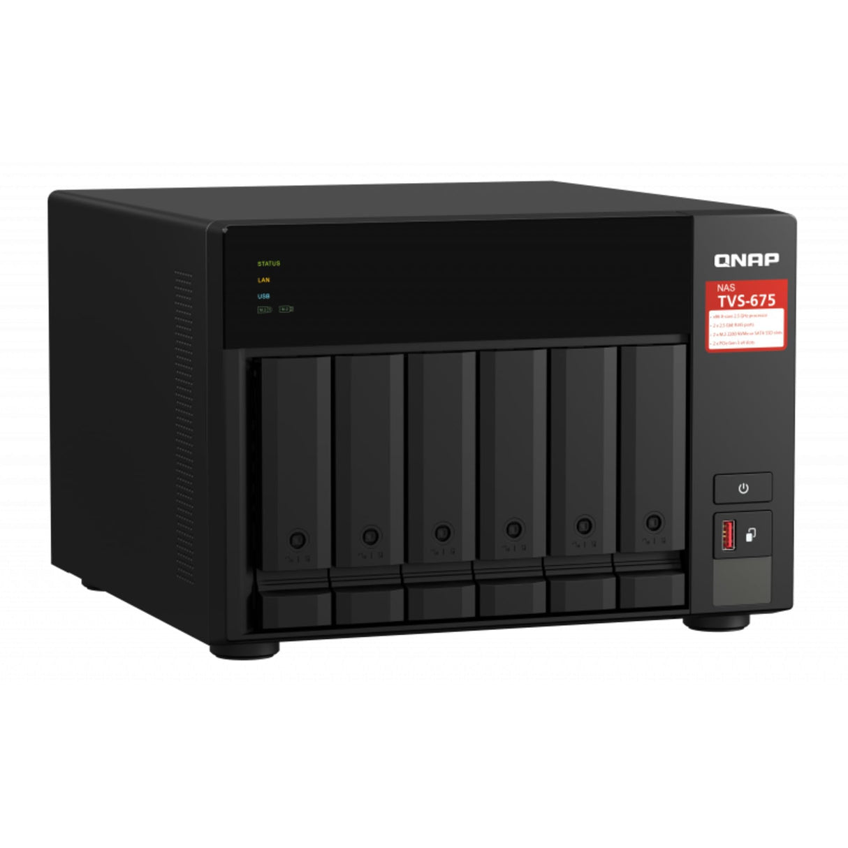 QNAP TVS-675-8G NAS de 6 bahías KX-U6580