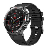 Knauermann GPS 2 (2023) Reloj Deportivo Negro - Pantalla AMOLED - Puls, oxígeno en Sangre, recepción GPS/Galileo - BT Bluetooth - Correa de Silicona Negra, 14-26, Normal, Moderno, Normal, Moderno