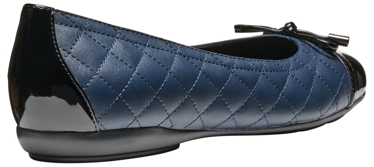 Geox D Annytah B, Ballet Flat Mujer, Azul Marino, Negro, 36 EU