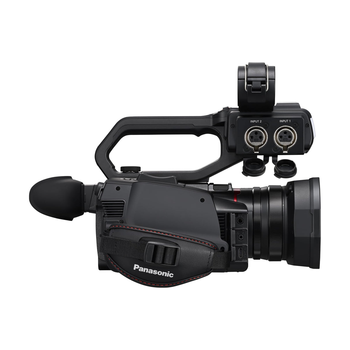 Panasonic AG-CX18EH 4K 60p Videocámara Profesional con Lente Gran Angular de 25 mm, Zoom de 24x, 3G-SDI, XLR, OIS Híbrido de 5 Ejes, Luz LED, Wi-Fi, USB PD, Negra