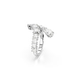 Swarovski Anillo Matrix, Tallas mixtas, Blanco, Baño de rodio