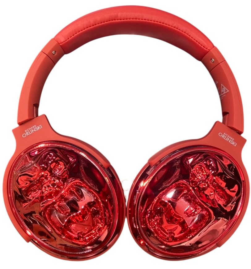 ORLINSKI Auriculares Bluetooth 5.1, Altavoz de 40 mm, 6 Horas de autonomía, micrófono Integrado Red + Memoria USB de 64 GB